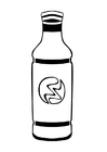 Dibujo para colorear botella