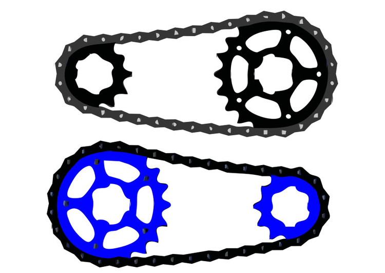Imagen cadena de bicicleta 