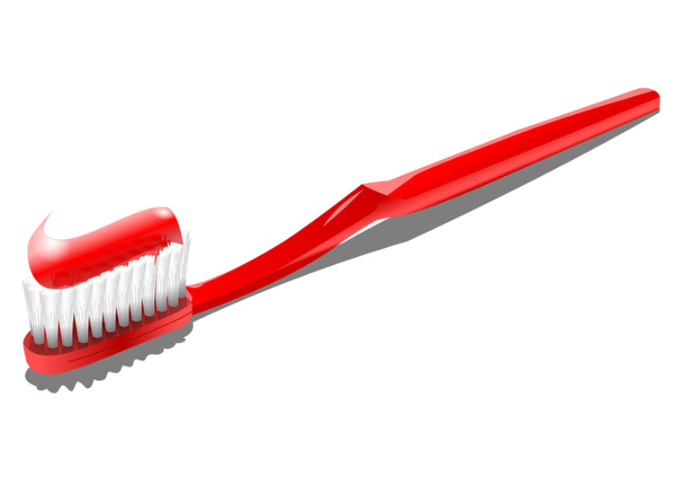 Imagen cepillo de dientes y tubo de pasta dentÃ­frica