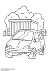 Dibujo para colorear coche