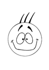 Dibujo para colorear contento
