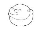 Dibujo para colorear contento