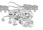Dibujo para colorear deforestaciÃ³n