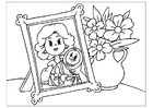 Dibujo para colorear dÃa de la madre