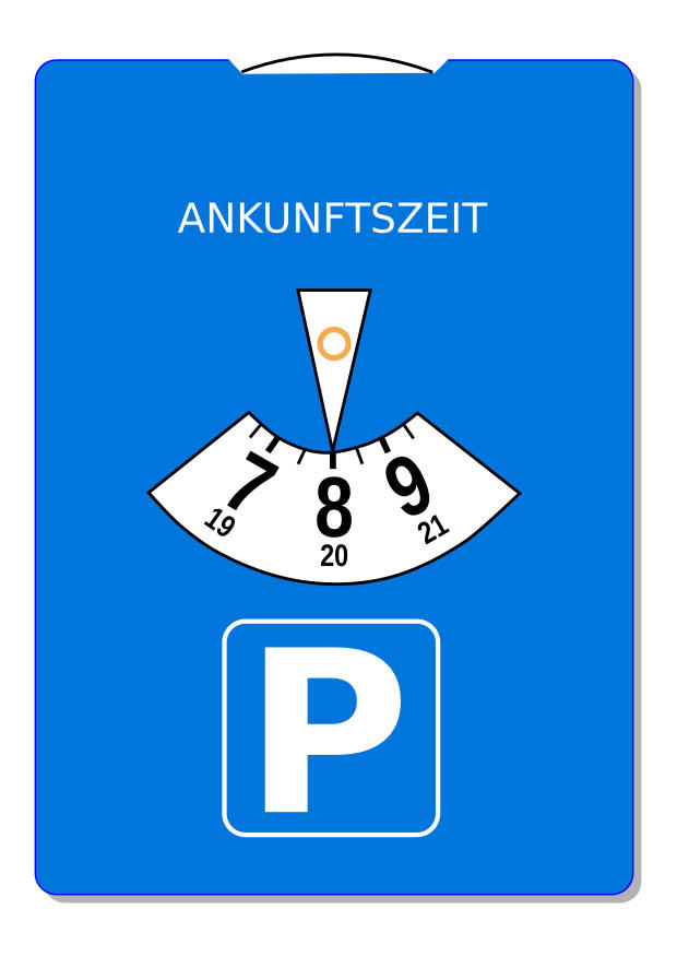 Imagen disco de estacionamiento
