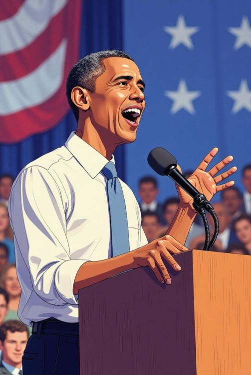 El presidente Obama da un discurso