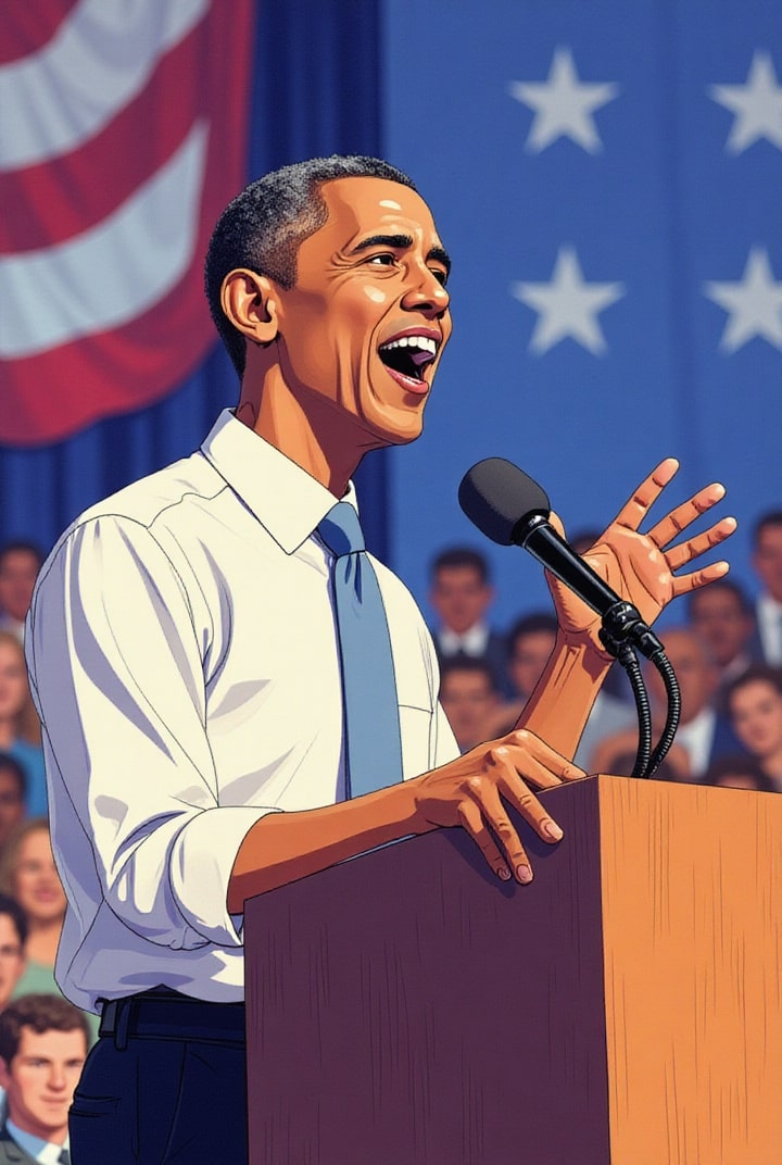 Imagen El presidente Obama da un discurso