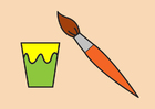 esquina de pintura