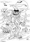 Dibujo para colorear fantasma