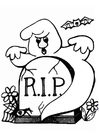 Dibujo para colorear fantasma