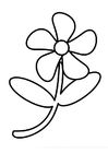 Dibujo para colorear flor