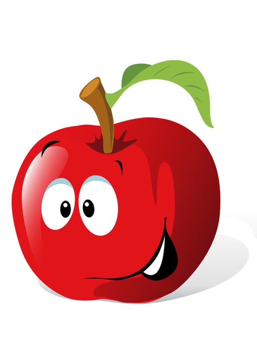 Imagen fruta - manzana roja