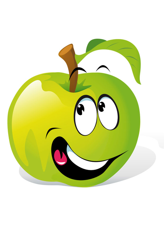 Imagen fruta - manzana verde