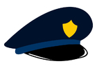 gorra de policía