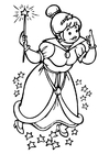 Dibujo para colorear hada