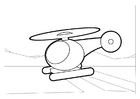 Dibujo para colorear helicóptero