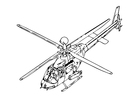 Dibujo para colorear helicóptero
