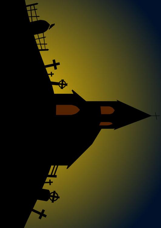 iglesia de Halloween