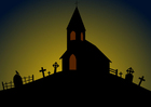 iglesia de Halloween