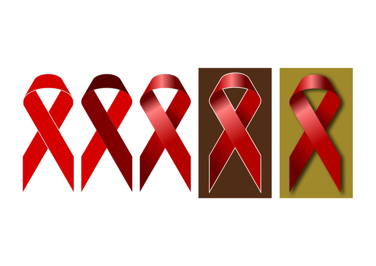 Imagen lazos del dÃ­a mundial del sida