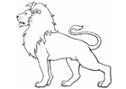 Dibujo para colorear león