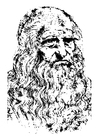 Dibujo para colorear leonardo da vinci