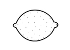 Dibujo para colorear limón