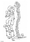 Dibujo para colorear manualidades