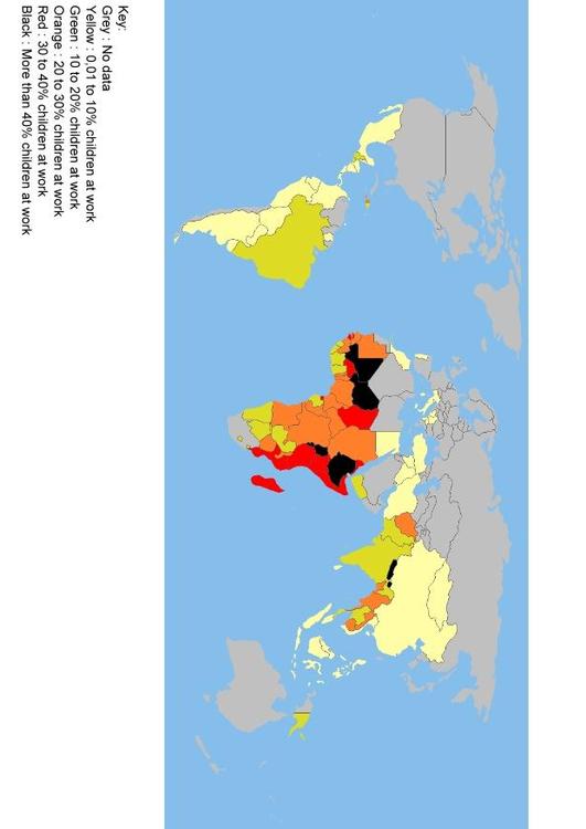 Mapa de trabajo infantil