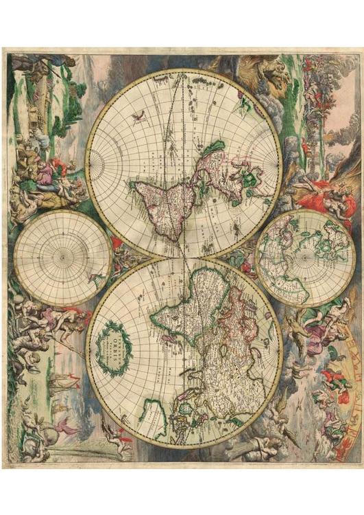 Mapa del mundo de 1689