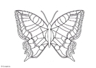 Dibujo para colorear mariposa