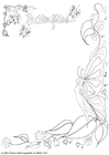 Dibujo para colorear mariposa