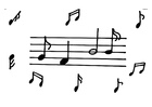Dibujo para colorear música