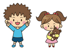 niño y niña