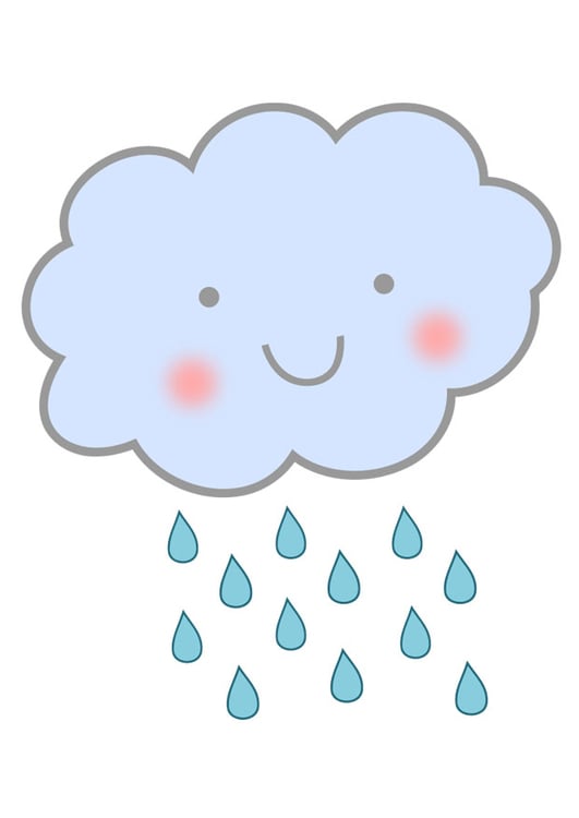 Imagen nube con lluvia