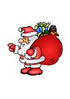 papá noel con regalos