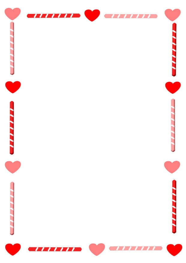 Imagen papel de carta de San ValentÃ­n 