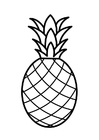 Dibujo para colorear piña