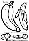 Dibujo para colorear plÃ¡tano