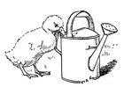 Dibujo para colorear pollo