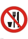 Prohibido comer o beber