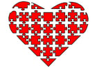 puzle de corazón