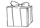 Dibujo para colorear regalo