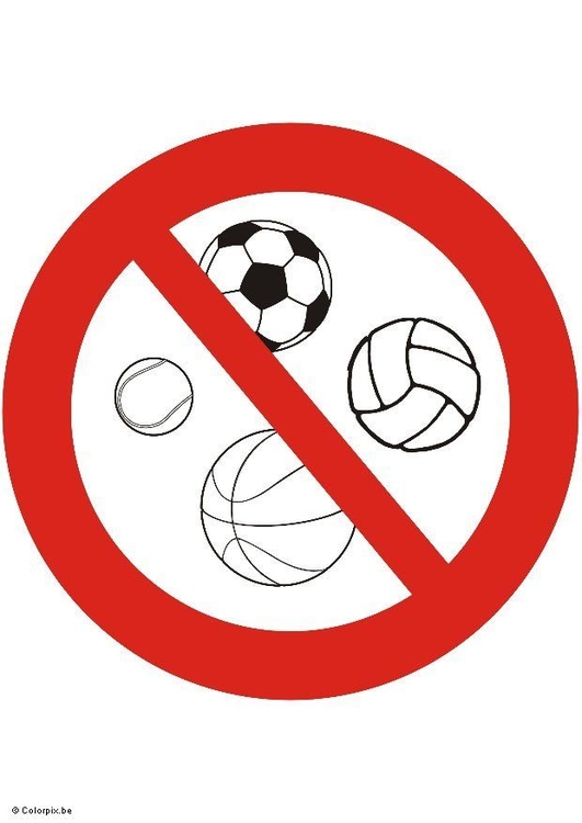 Imagen Se prohibe jugar a la pelota