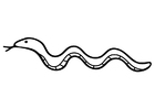 Dibujo para colorear serpiente