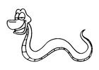 Dibujo para colorear serpiente