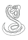 Dibujo para colorear serpiente