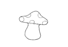 Dibujo para colorear seta