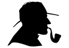 Dibujo para colorear sherlock holmes