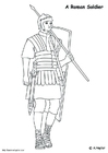 Dibujo para colorear Soldado romano